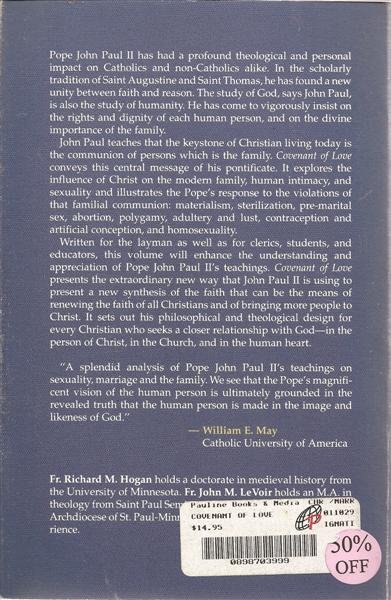 Covenant of Love (back cover)