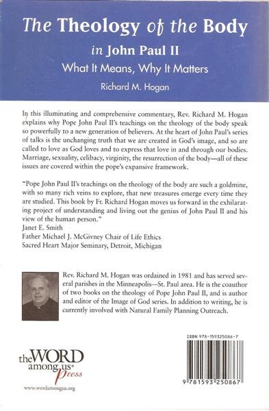 The Theology of the Body (back cover)